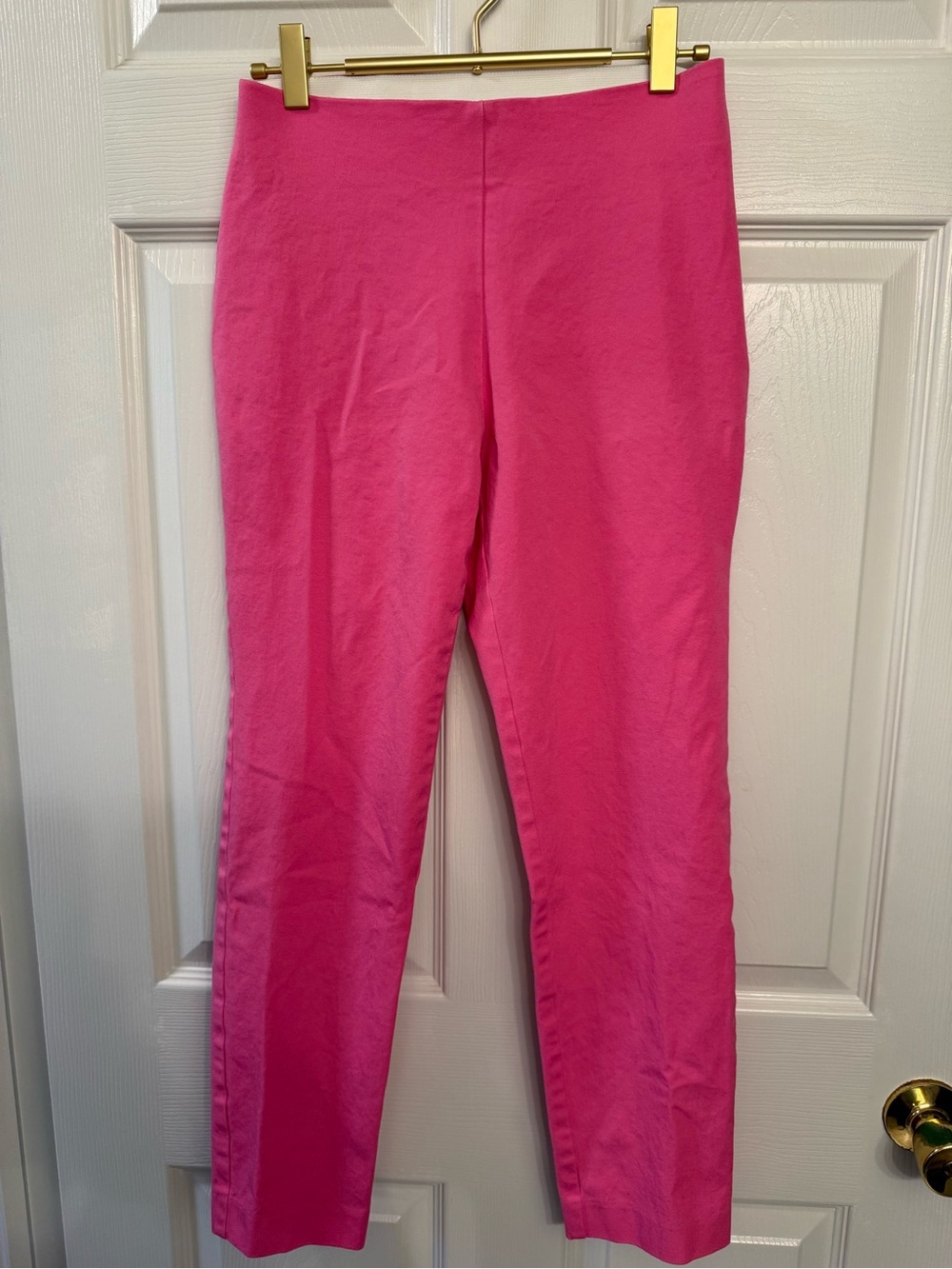 Women’s Pink Slim Straight Leg Pants